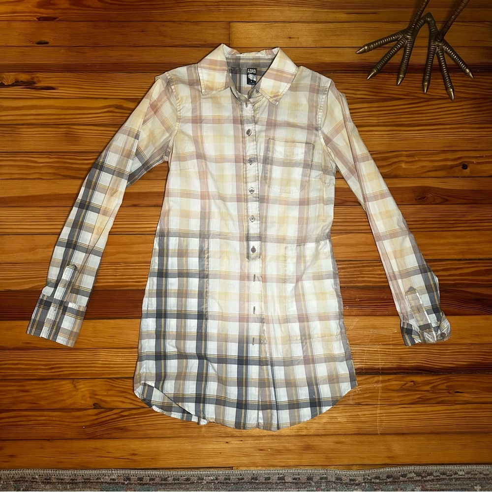 Plaid Free People Tunic - Size 4 / Small